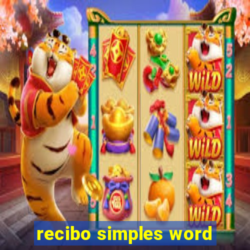 recibo simples word